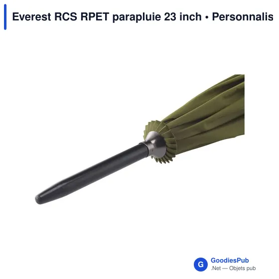 Parapluie personnalisable Everest RCS RPET 23 inch avec logo - Image 11