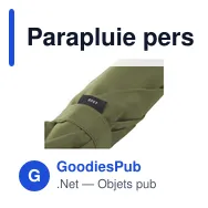 Parapluie personnalisable Everest RCS RPET 23 inch avec logo - Miniature 12