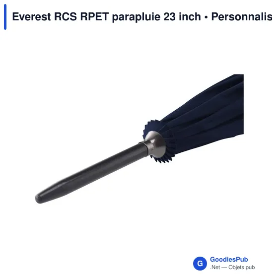 Parapluie personnalisable Everest RCS RPET 23 inch avec logo - Image 4