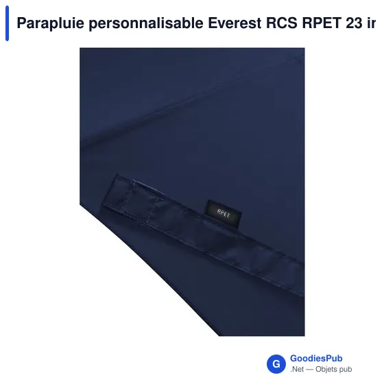 Parapluie personnalisable Everest RCS RPET 23 inch avec logo - Image 6