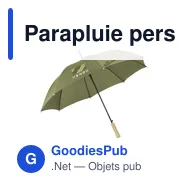 Parapluie personnalisable Everest RCS RPET 23 inch avec logo - Miniature 8