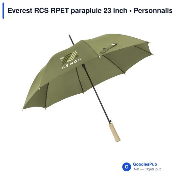 Parapluie personnalisable Everest RCS RPET 23 inch avec logo - Image 8
