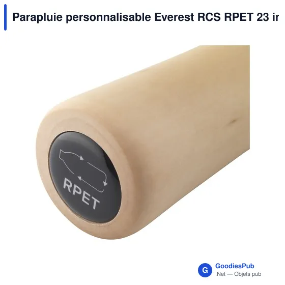 Parapluie personnalisable Everest RCS RPET 23 inch avec logo - Image 10