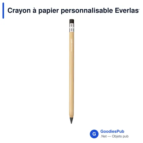 Crayon à papier personnalisable Everlasting Pencil avec logo