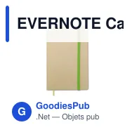 EVERNOTE Calepin en papier recyclé - Miniature 1