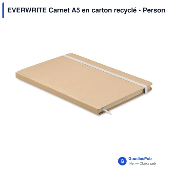 EVERWRITE Carnet A5 en carton recyclé - Image 1