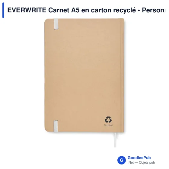 EVERWRITE Carnet A5 en carton recyclé - Image 2