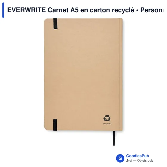 EVERWRITE Carnet A5 en carton recyclé - Image 5