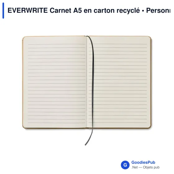 EVERWRITE Carnet A5 en carton recyclé - Image 4