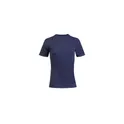 Variante bleu marine - T-shirt unisexe personnalisable en coton recyclé - EXPLORERavec logo