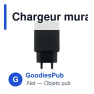 Chargeur mural personnalisable GaN 65W avec logo - Miniature 2
