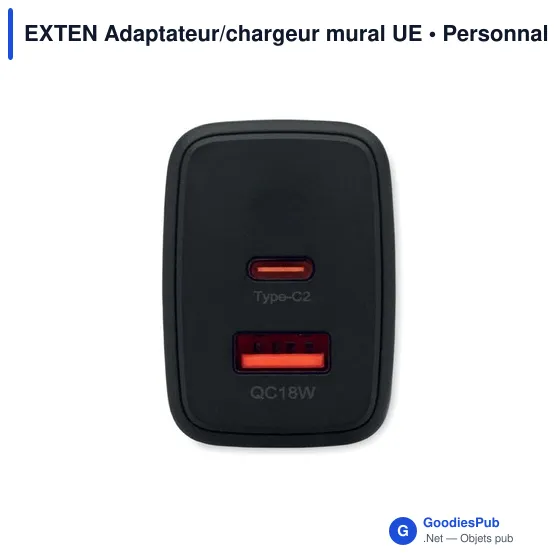 Chargeur mural personnalisable GaN 65W avec logo - Image 3