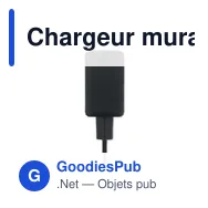 Chargeur mural personnalisable GaN 65W avec logo - Miniature 4