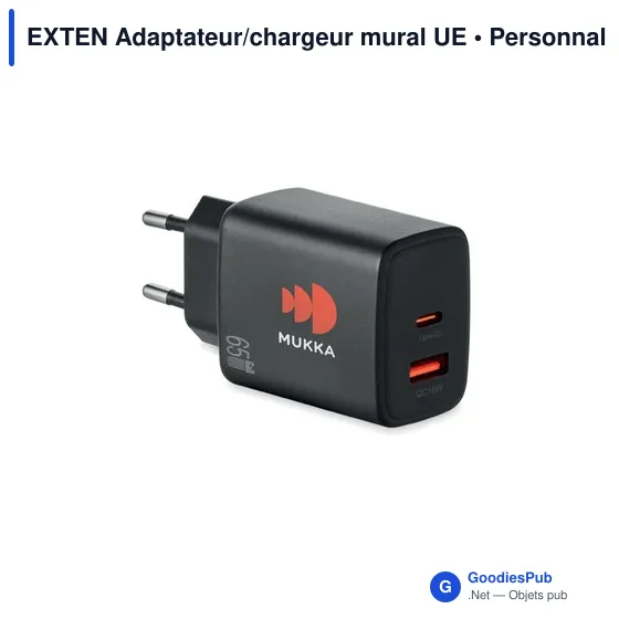 Chargeur mural personnalisable GaN 65W avec logo - Image 5