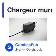 Chargeur mural personnalisable GaN 65W avec logo - Miniature 6