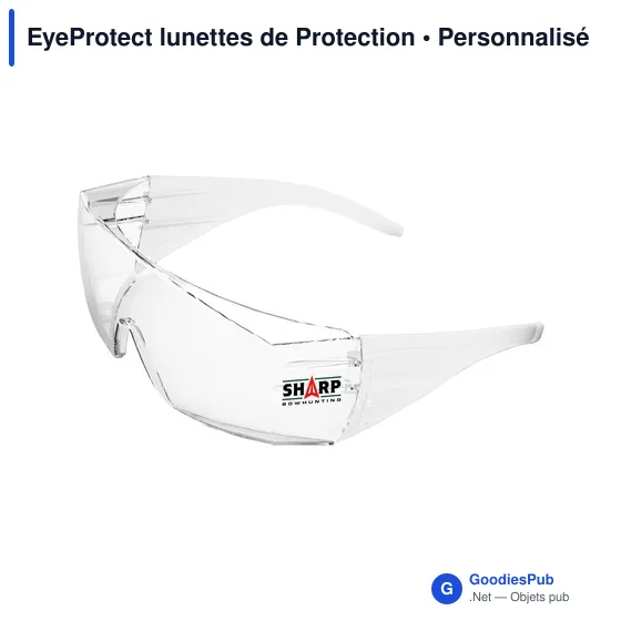 Lunettes de sécurité personnalisables EyeProtect avec logo - Image 2