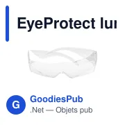 Lunettes de sécurité personnalisables EyeProtect avec logo - Miniature 3
