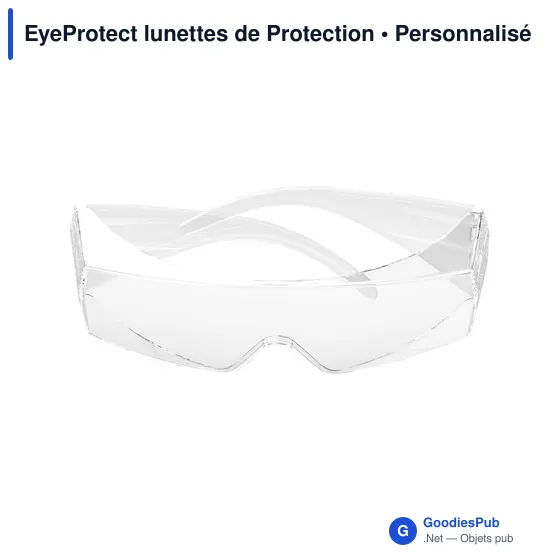 Lunettes de sécurité personnalisables EyeProtect avec logo - Image 3