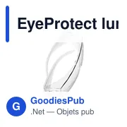 Lunettes de sécurité personnalisables EyeProtect avec logo - Miniature 5