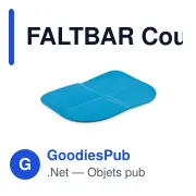 FALTBAR Coussin de siège pliable - Miniature 1