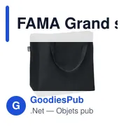 FAMA Grand sac shopping en RPET - Miniature 1