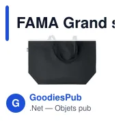 FAMA Grand sac shopping en RPET - Miniature 3