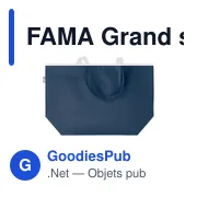 FAMA Grand sac shopping en RPET - Miniature 6