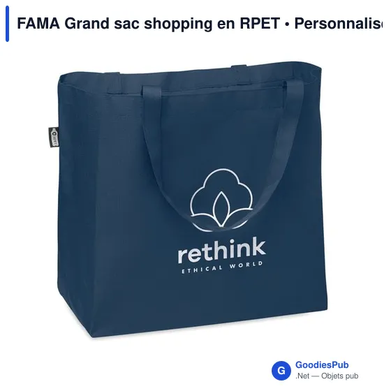 FAMA Grand sac shopping en RPET - Image 7
