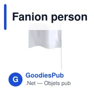 Fanion personnalisable en polyester avec logo - Fanion Rolof - Miniature 1