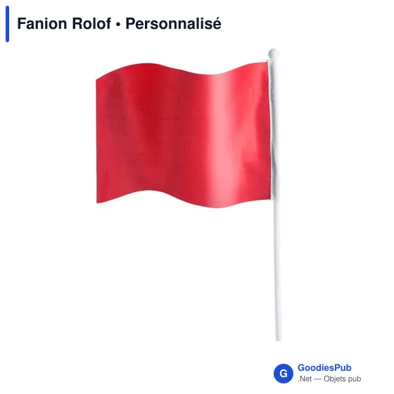Fanion personnalisable en polyester avec logo - Fanion Rolof - Image 11