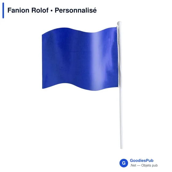 Fanion personnalisable en polyester avec logo - Fanion Rolof - Image 7
