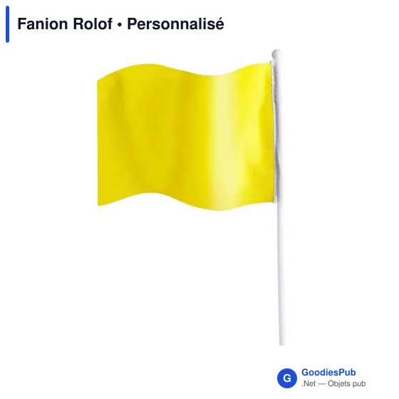 Fanion personnalisable en polyester avec logo - Fanion Rolof - Image 9