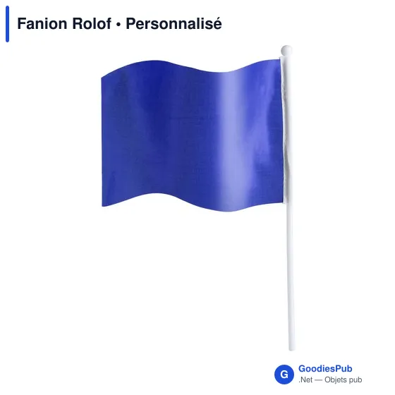Fanion personnalisable en polyester avec logo - Fanion Rolof - Image 10