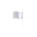 Variante blanc - Fanion personnalisable en polyester avec logo - Fanion Rolof