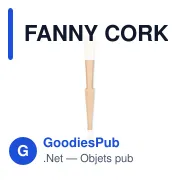 FANNY CORK Eventail en bois et liège - Miniature 2