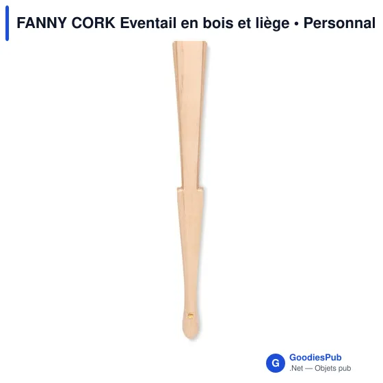 FANNY CORK Eventail en bois et liège - Image 2