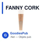 FANNY CORK Eventail en bois et liège - Miniature 3