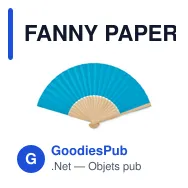 FANNY PAPER Eventail en bambou - Miniature 1