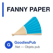 FANNY PAPER Eventail en bambou - Miniature 4