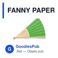 FANNY PAPER Eventail en bambou - Miniature 8