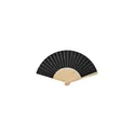 Variante noir - FANNY PAPER Eventail en bambou