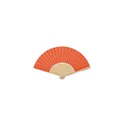 Variante orange - FANNY PAPER Eventail en bambou