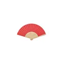 Variante rouge - FANNY PAPER Eventail en bambou