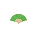 Variante vert citron - FANNY PAPER Eventail en bambou