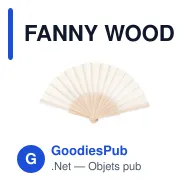 FANNY WOOD Eventail manuel. - Miniature 1
