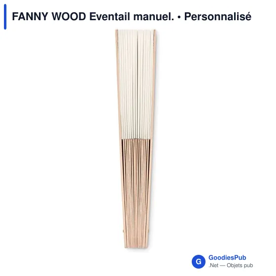 FANNY WOOD Eventail manuel. - Image 2