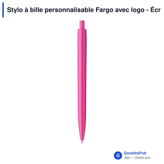 Stylo à bille personnalisable Fargo avec logo - Écriture professionnelle - Image 3