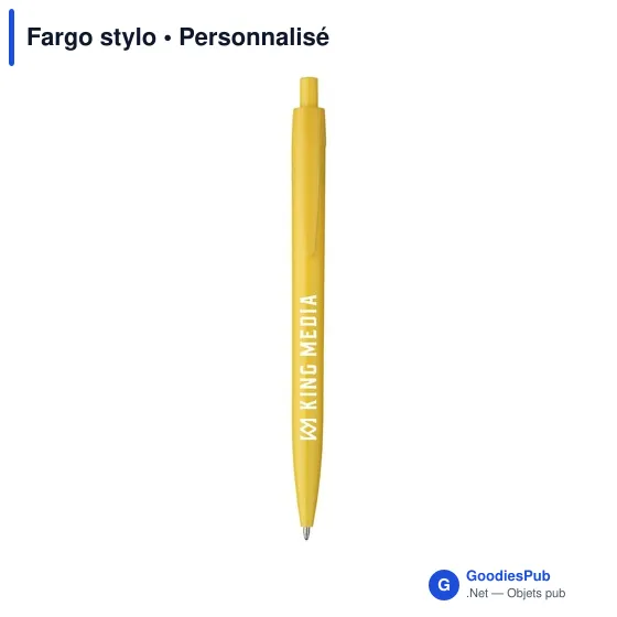 Stylo à bille personnalisable Fargo avec logo - Écriture professionnelle - Image 7
