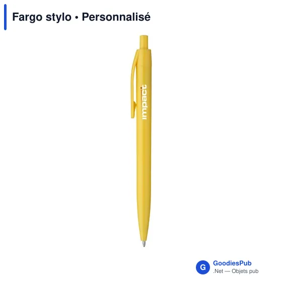 Stylo à bille personnalisable Fargo avec logo - Écriture professionnelle - Image 8