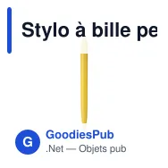 Stylo à bille personnalisable Fargo avec logo - Écriture professionnelle - Miniature 9